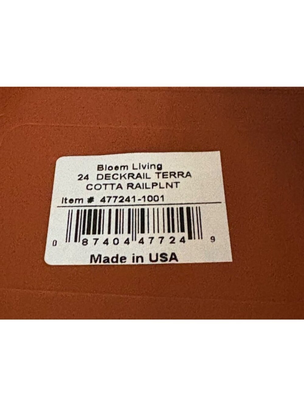 Bloem Terra Cotta Oval Deck Rail Planter 24" Elevated Garden Box (Quantity 3) - Picture 14 of 16